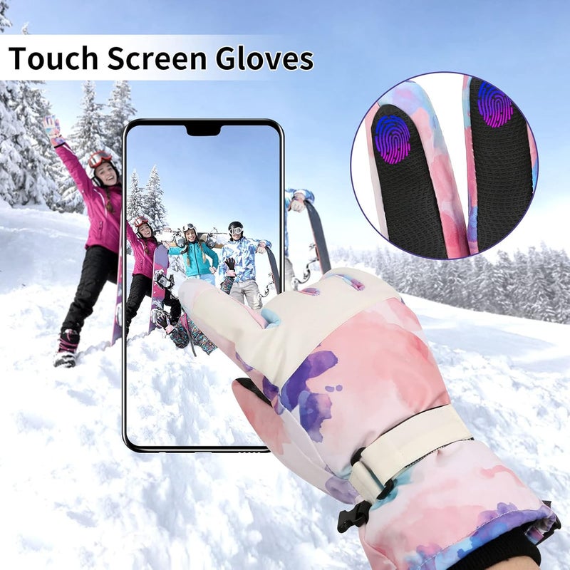 Lorpect Ski Gloves, Snow Gloves, Touchscreen Snowboard Glove, Winter Warm Glove for Cold Weather - Image 2